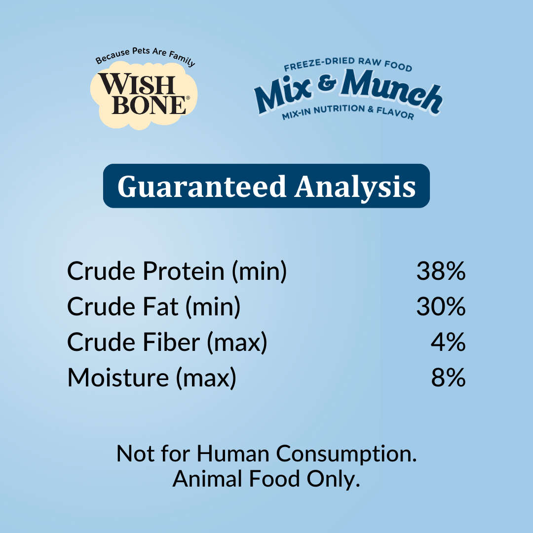Wishbone Mix & Munch Freeze-Dried Raw Topper Chicken & Rabbit for Dogs - 350g
