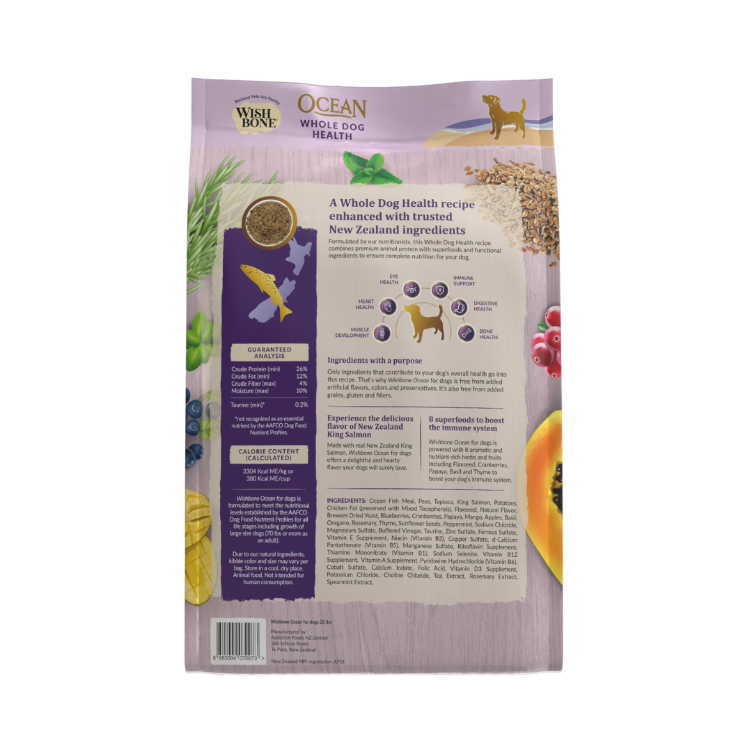 Wishbone Ocean for Dogs - New Zealand King Salmon 1.8kg