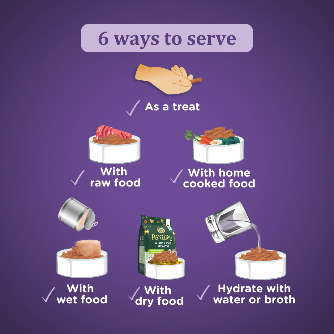 Wishbone Mix & Munch Freeze-Dried Raw Topper Beef & Ocean Fish for Cats 350g