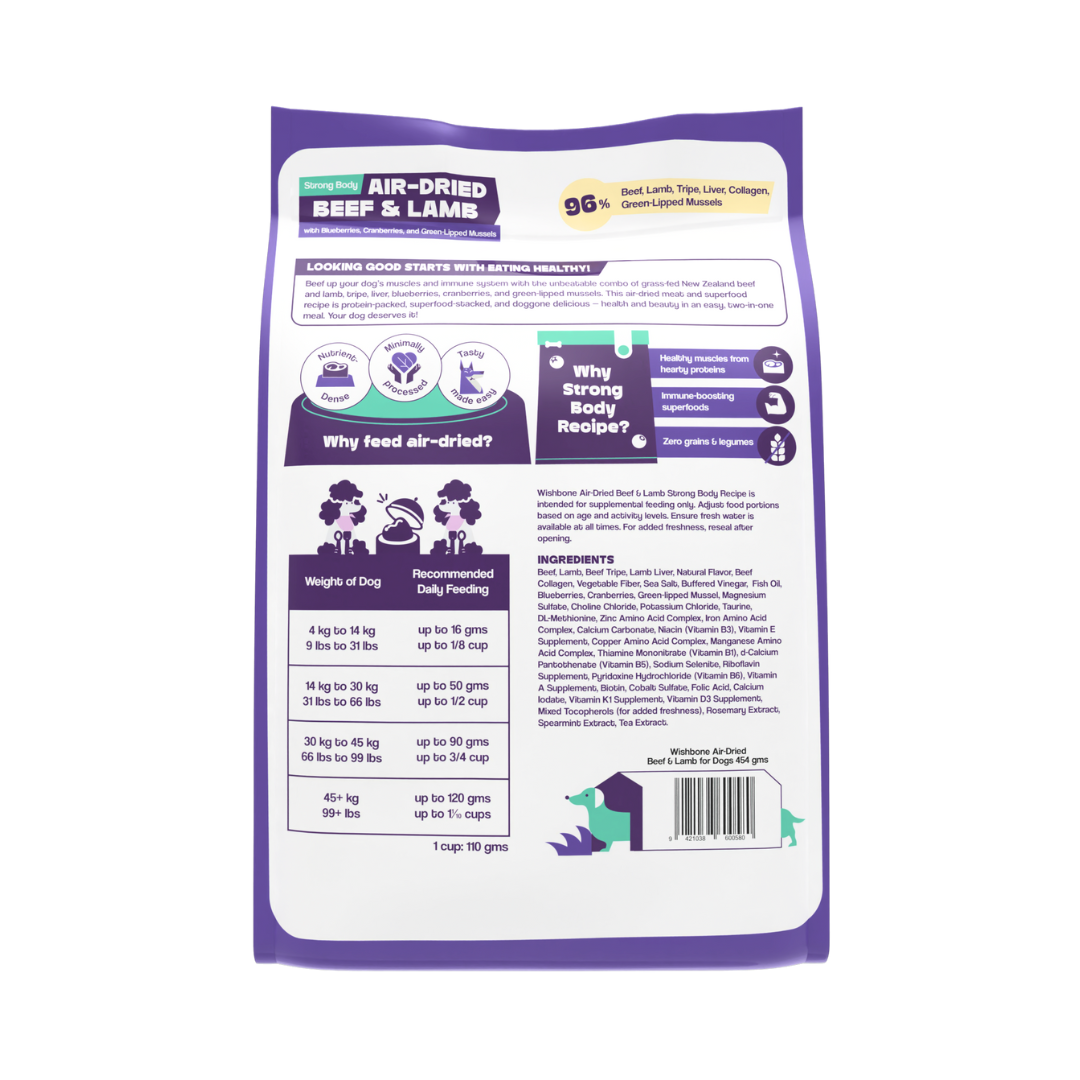 Wishbone Air-Dried Beef & Lamb 454g