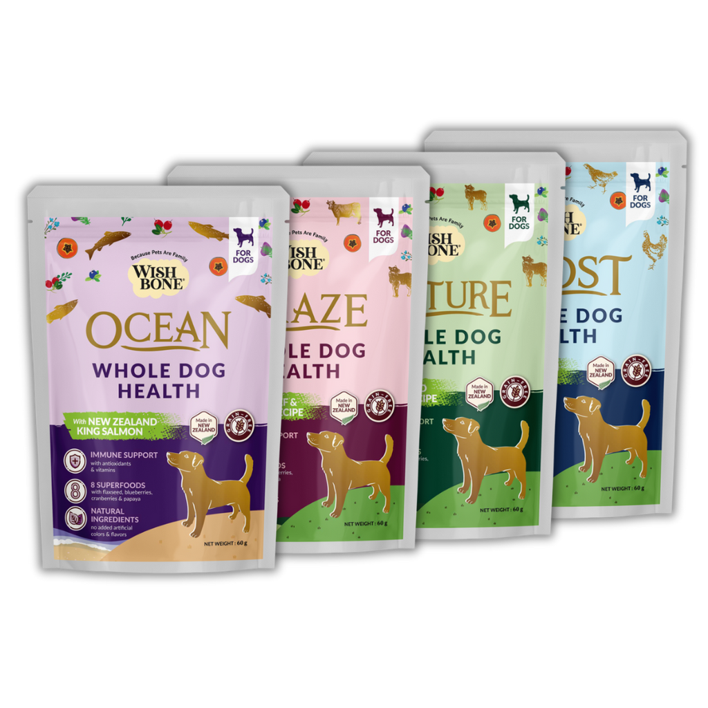 Wishbone Dry Dog Food - Trial Pack Bundle of 4 (60g x 4)