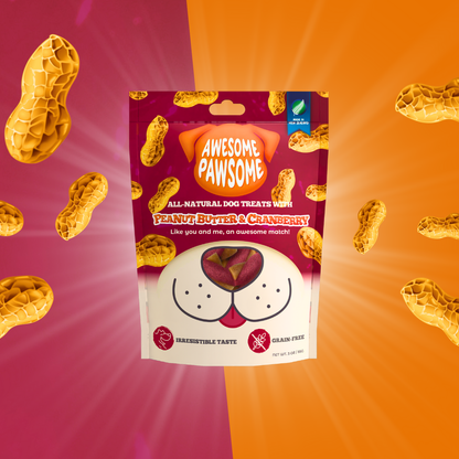 Awesome Pawsome Peanut Butter and Cranberry 85g