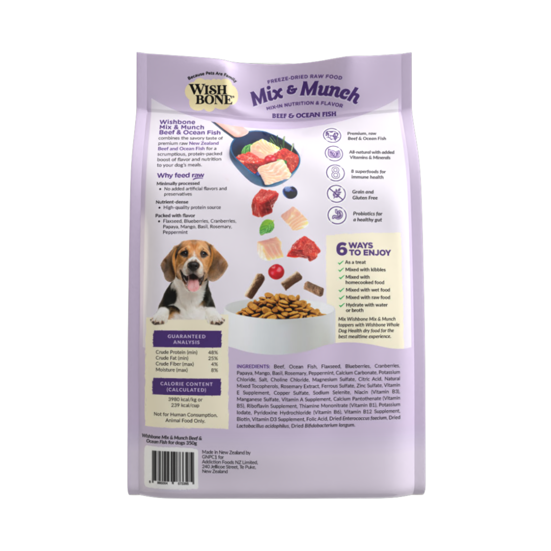 [Dog Super Feed Bundle] Wishbone Dry Dog Food + Freeze-Dried Raw Topper