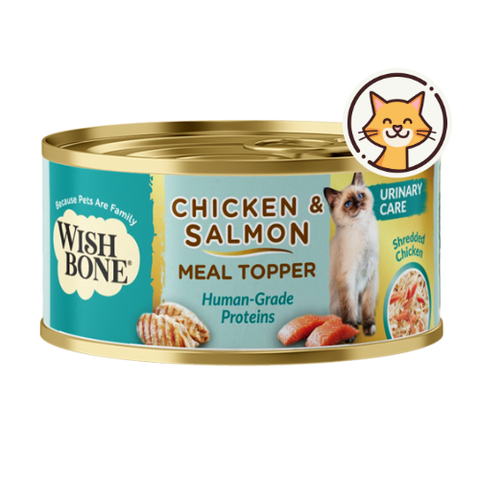 Wishbone Chicken & Salmon - Cat Urinary Care Topper in Cans 85g