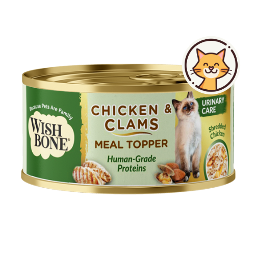 Wishbone Chicken & Clams - Cat Urinary Care Topper in Cans 85g