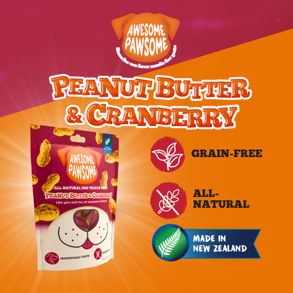 Awesome Pawsome Peanut Butter and Cranberry 85g