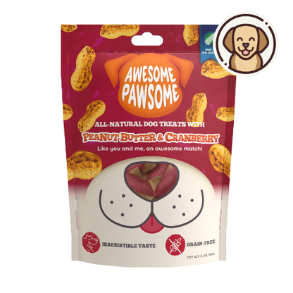 Awesome Pawsome Peanut Butter and Cranberry 85g