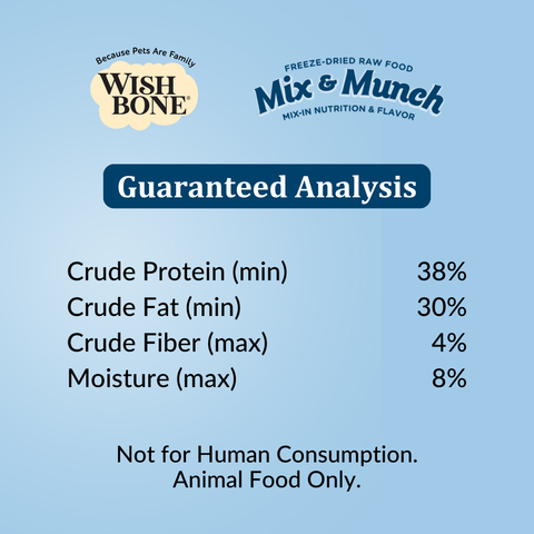 Wishbone Mix & Munch Freeze-Dried Raw Topper Chicken & Rabbit For Dogs 350g