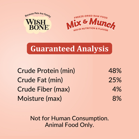 Wishbone Mix & Munch Freeze-Dried Raw Topper Beef & Venison For Dogs 350g