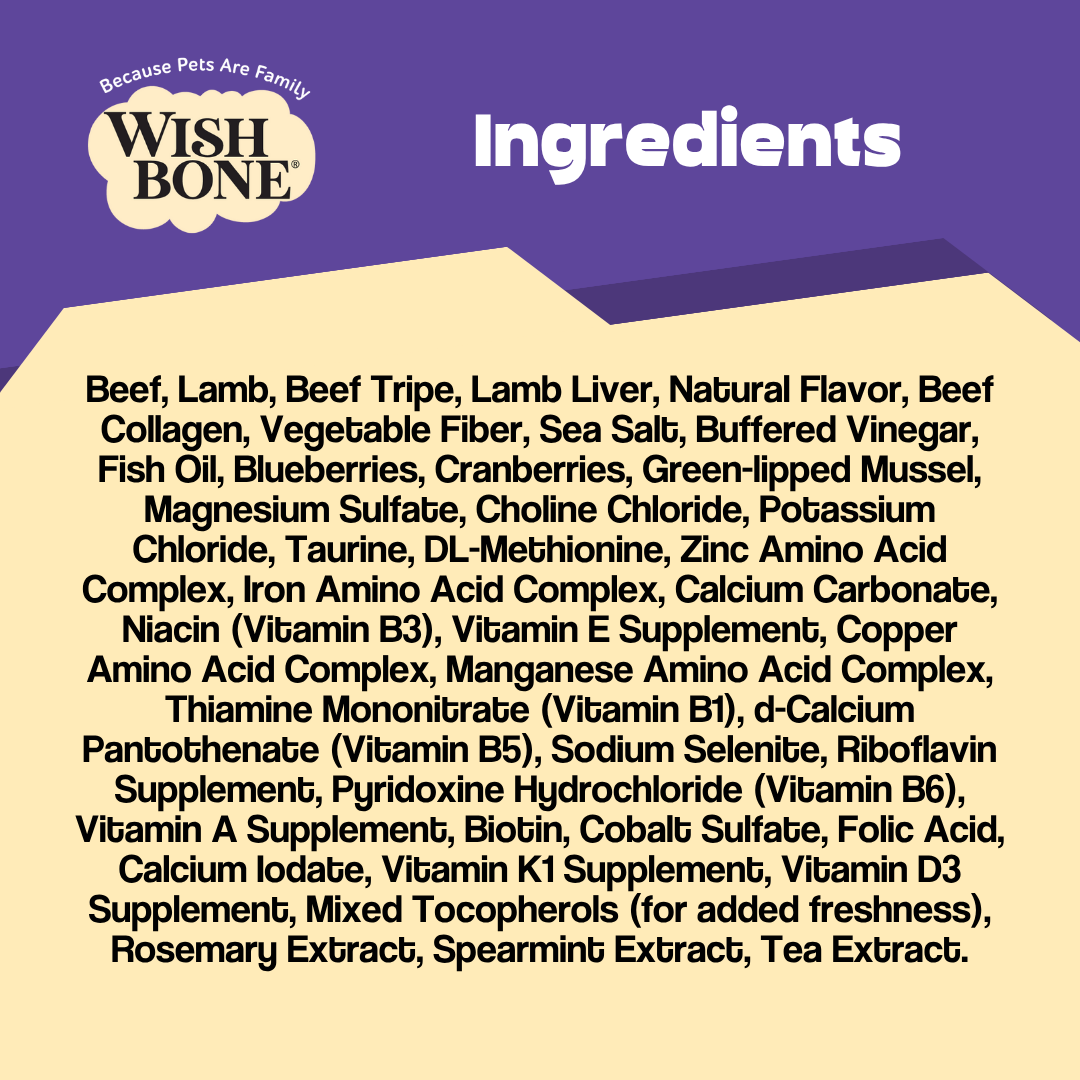 Wishbone Air-Dried Beef & Lamb 454g