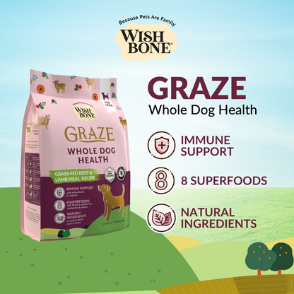 Wishbone Graze for Dogs - New Zealand Beef and Lamb 1.8kg