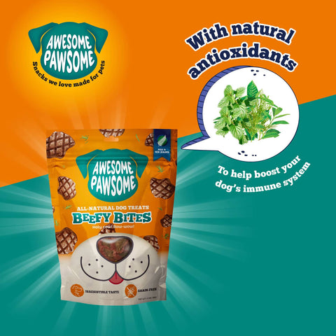 Awesome Pawsome All Natural Dog Treats Beefy Bites