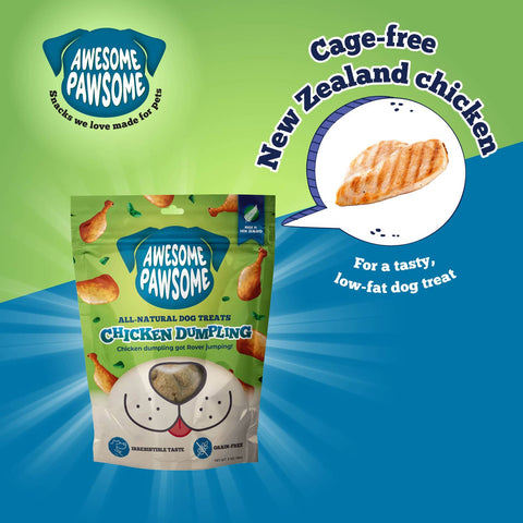 Awesome Pawsome All Natural Dog Treats Chicken Dumpling