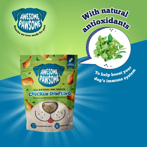 Awesome Pawsome All Natural Dog Treats Chicken Dumpling