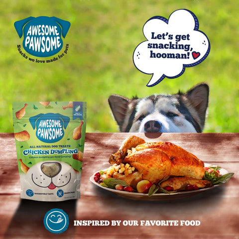 Awesome Pawsome All Natural Dog Treats Chicken Dumpling