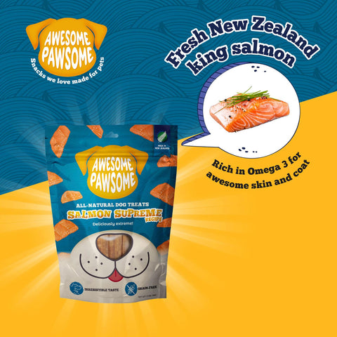 Awesome Pawsome All Natural Dog Treats Salmon Supreme