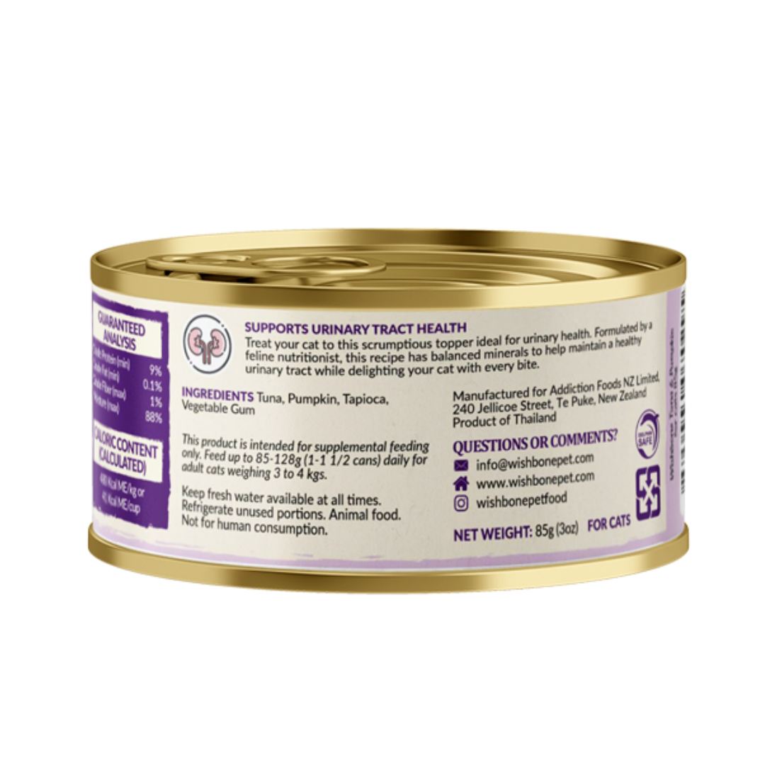 Wishbone Tuna & Pumpkin - Cat Urinary Care Topper in Cans 85g