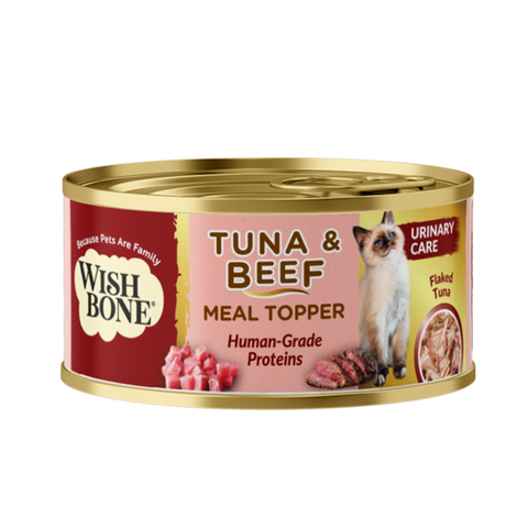 Wishbone Tuna & Beef - Cat Urinary Care Topper in Cans - 85g