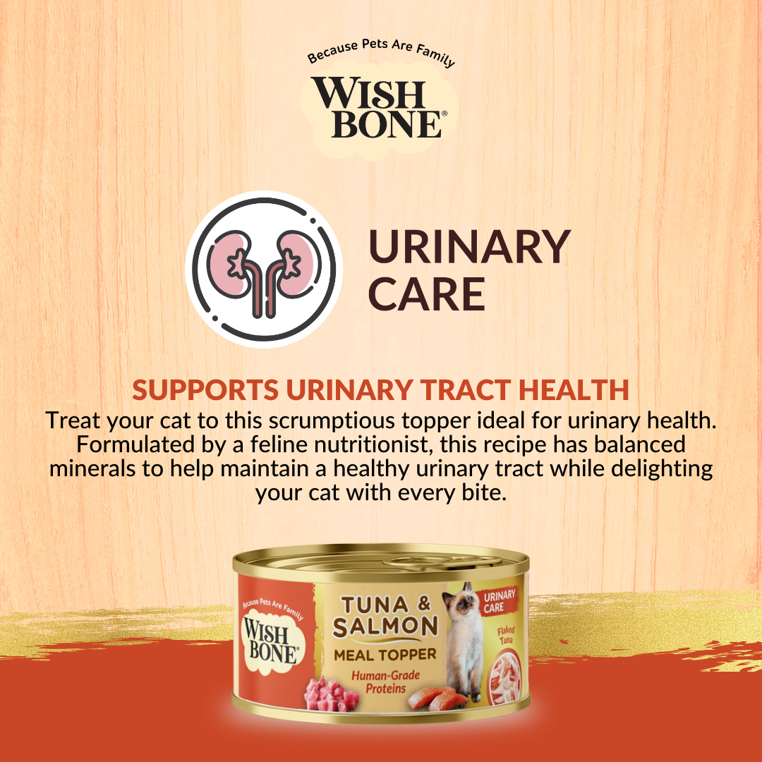 Wishbone Tuna & Salmon - Cat Urinary Care Topper in Cans 85g