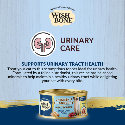 Wishbone Chicken & Cranberry - Cat Urinary Care Topper in Cans - 85g