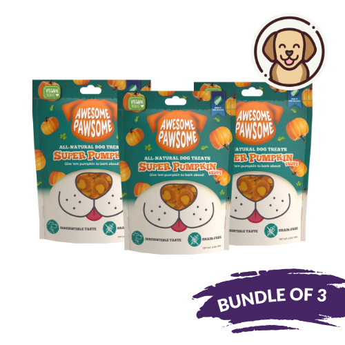 [Dog Treat Bundle of 3] Awesome Pawsome Super Pumpkin 85g