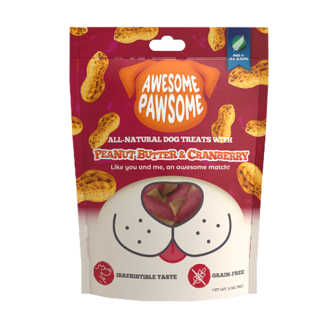 Awesome Pawsome - Peanut Butter and Cranberry - 85g