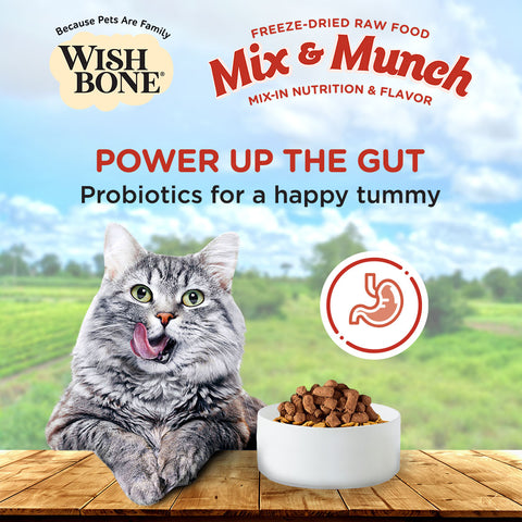 Wishbone Mix & Munch Freeze-Dried Raw Topper Beef & Venison For Cats 350g