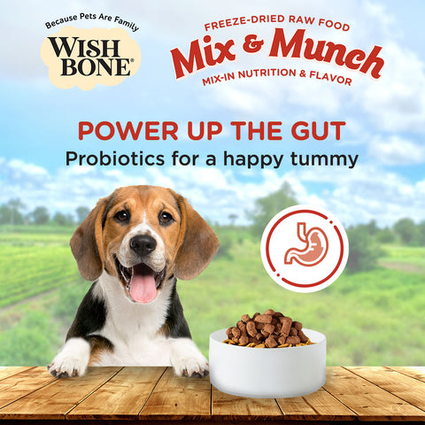 Wishbone Mix & Munch Freeze-Dried Raw Topper Beef & Venison For Dogs 350g