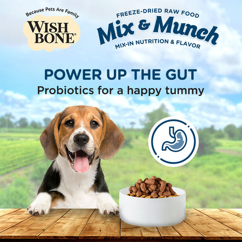 Wishbone Mix & Munch Freeze-Dried Raw Topper Chicken & Rabbit For Dogs 350g