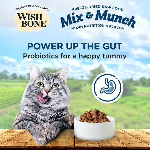 Wishbone Mix & Munch Freeze-Dried Raw Topper Chicken & Rabbit For Cats 350g