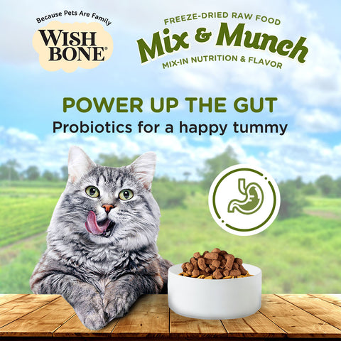 Wishbone Mix & Munch Freeze-Dried Raw Topper Lamb, Goat & Chicken For Cats 350g