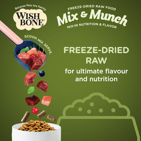 Wishbone Mix & Munch Freeze-Dried Raw Topper Lamb, Goat & Chicken For Cats 350g