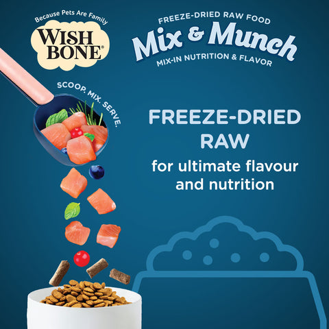 Wishbone Mix & Munch Freeze-Dried Raw Topper Chicken & Rabbit For Cats 350g