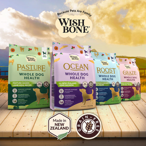 Wishbone Graze New Zealand Beef and Lamb, Gluten Free, Grain Free Dry Dog Food for Overall Pet Health