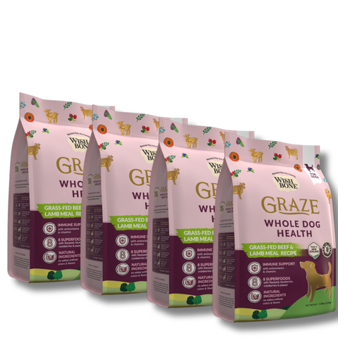 Wishbone Graze New Zealand Beef and Lamb, Gluten Free, Grain Free Dry Dog Food for Overall Pet Health