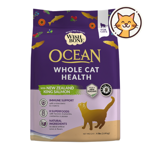 Wishbone Ocean for Cats - New Zealand King Salmon 1.8kg, 4.5kg