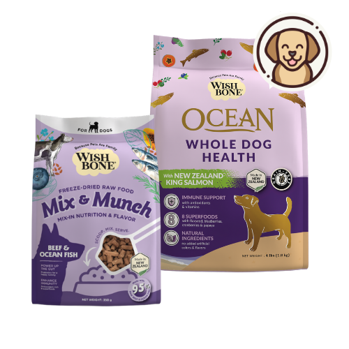 [Dog Super Feed Bundle] Wishbone Dry Dog Food + Freeze-Dried Raw Topper