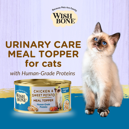 Wishbone Chicken & Sweet Potato - Cat Urinary Care Topper in Cans 85g