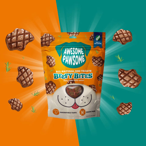 Awesome Pawsome All Natural Dog Treats Beefy Bites