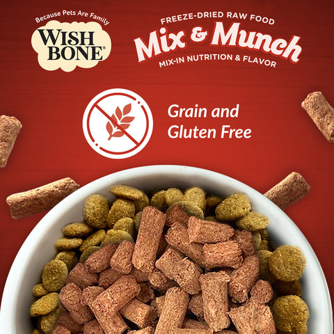 Wishbone Mix & Munch Freeze-Dried Raw Topper Beef & Venison For Dogs 350g