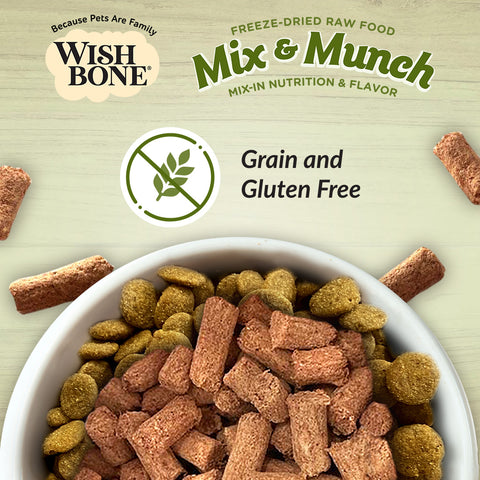 Wishbone Mix & Munch Freeze-Dried Raw Topper Lamb, Goat & Chicken For Dogs 350g