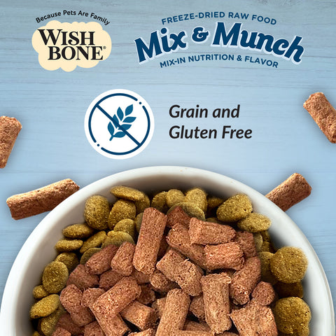 Wishbone Mix & Munch Freeze-Dried Raw Topper Chicken & Rabbit For Dogs 350g