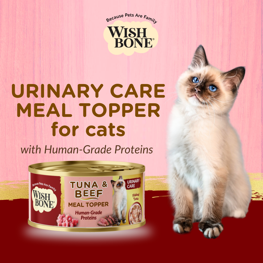 Wishbone Tuna & Beef - Cat Urinary Care Topper in Cans 85g